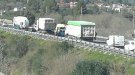 Accident múltiple a la C-14 en el terme de Vilaverd