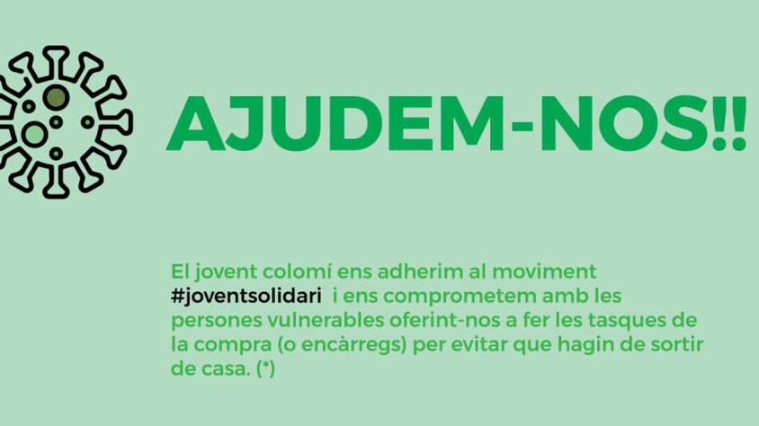 L'Associació Queractiu de Santa Coloma de Queralt s'adhereix a la iniciativa del #joventsolidari