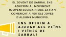 El jovent de Sarral també s'apunta al moviment #joventsolidari