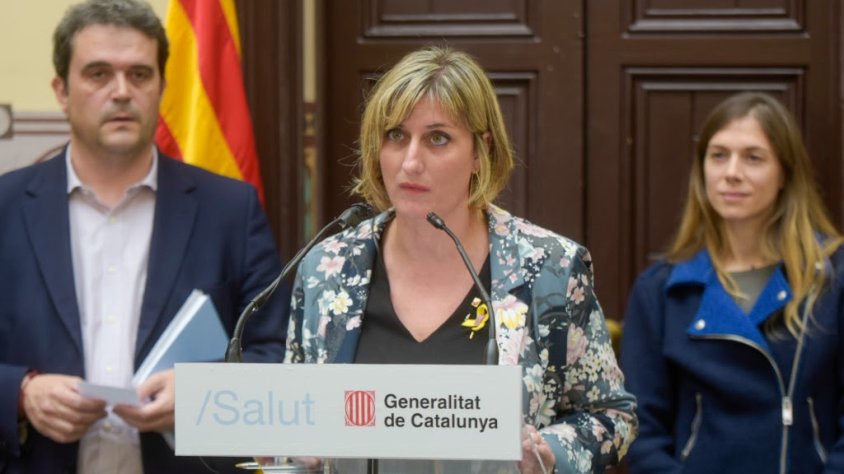 La consellera presentant la nova app