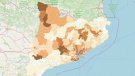 Salut crea un mapa actualitzat sobre els casos de COVID-19 a Catalunya