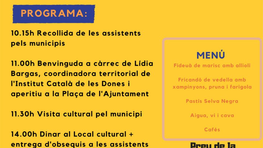 Rocafort de Queralt acull la Trobada Comarcal de Dones
