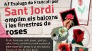 A l’Espluga de Francolí es proposa omplir balcons i finestres de roses el dia 23 d’abril
