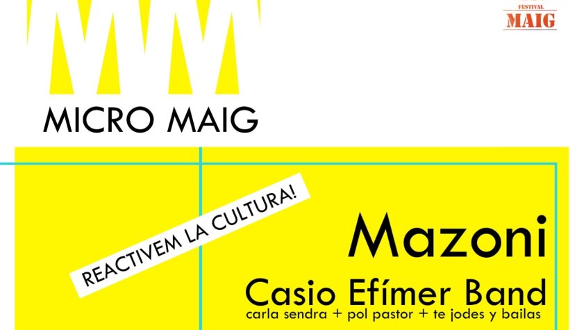La música en directe torna a Santa Coloma de Queralt amb el Micro Maig