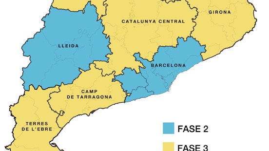 El PROCICAT proposa que Girona i Catalunya Central avancin a la fase 3 del desconfinament a partir del 15 de juny