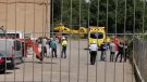 Greu accident a l'antic Sindicat de Vinyaters de Montblanc