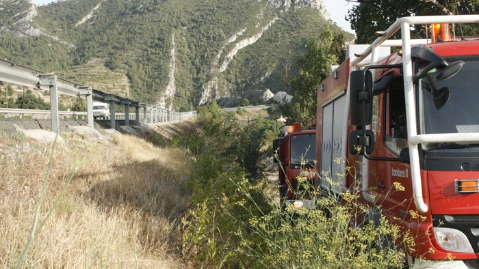 Un dels focs importants a les nostres terres va ser el de Vilaverd aquest estiu.