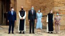 Els Reis visiten el monestir de Poblet enmig de protestes i un fort dispositiu policial