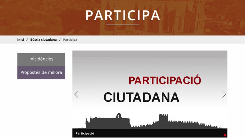 Mig any de funcionament de la bústia ciutadana de l'Ajuntament de Montblanc