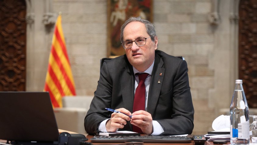 El Suprem confirma l'any i mig d'inhabilitació de Torra per no retirar la pancarta per la llibertat dels presos