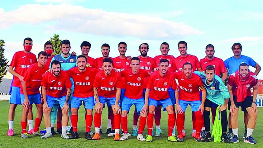Imatge dels jugadors del 2a Catalana, fa unes setmanes