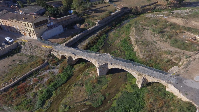 El rastre de la riuada a la Conca de Barberà i les Garrigues, un any després a vista de dron