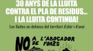 Commemoració dels 30 anys de la Lluita contra el Pla de Residus a la Conca de Barberà