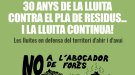 Commemoració DIGITAL dels 30 anys de la Lluita contra el Pla de Residus a la Conca de Barberà el proper 11 de desembre a la tarda