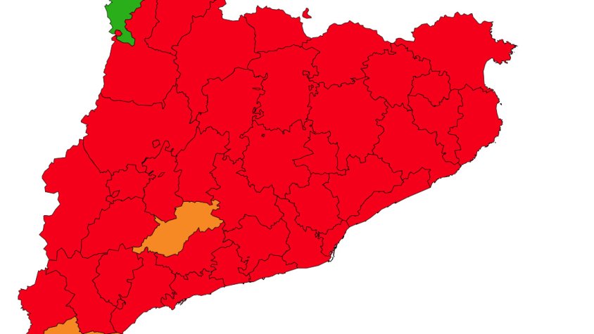La Conca ha passat a tenir risc moderat