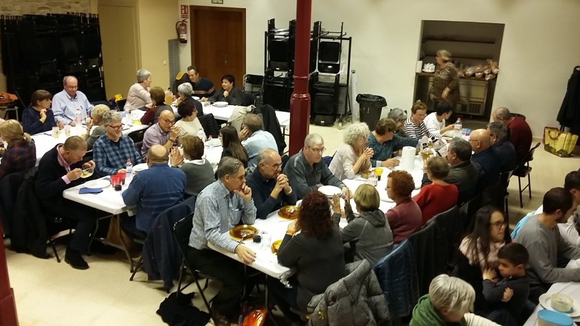 Un bon i participat sopar ha encetat la Festa Major d'Hivern a Conesa