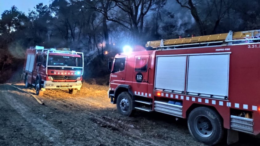 Cremen 4.000 metres quadrats de vegetació al terme de Passanant