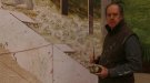 Josep Minguell pinta un conjunt mural al fresc de més de 100 m2 a l'església de Santa Coloma de Queralt