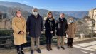 Els candidats de Junts visiten les obres del túnel del Coll de Lilla