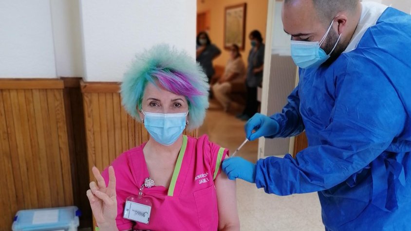 Vacunació aquest dijous 21 de gener a la Residencia Jaume I de l'Espluga de Francolí