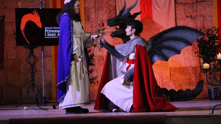 Imatge de la Gala d'Elecció de Sant Jordi i la Princesa del 2021