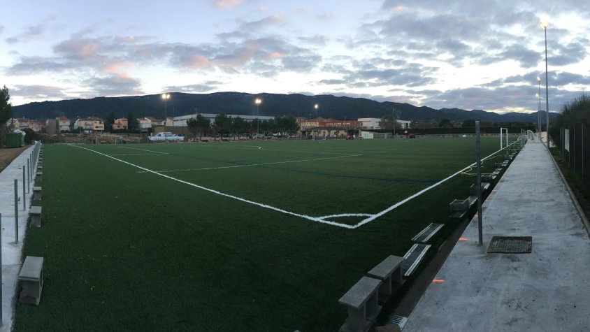 El camp que s'inaugurarà té aquest aspecte