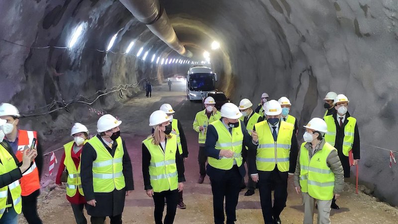 La fi del túnel del coll de Lilla s'allargarà fins finals de 2022 o principis de 2023. Fotos © Marc Lladó Quadrat