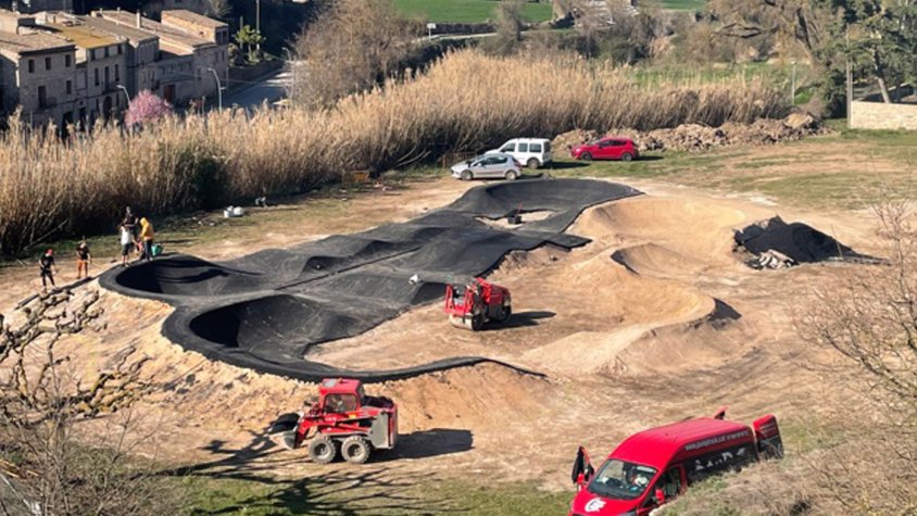 Vallfogona estrenarà un dels pump track asfaltats més grans de Catalunya
