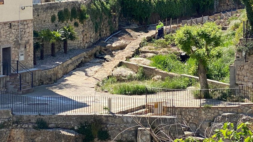 Imatge de les actuacions a les Fonts del Gorg de Vimbodí i Poblet