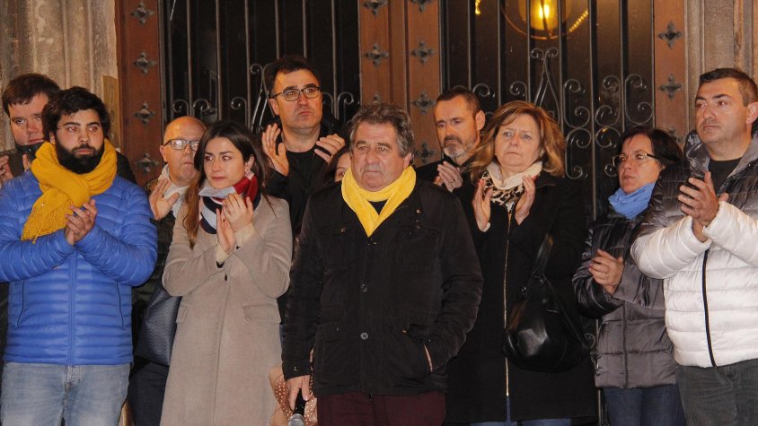 Acte de suport a Josep Andreu, en vaga de fam