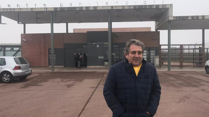 Josep Andreu visita els presos polítics de Lledoners