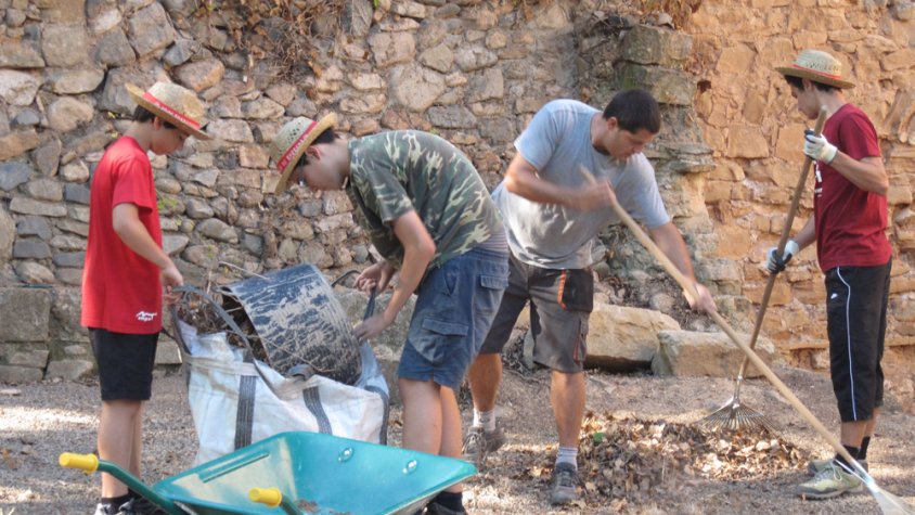 Imatge d'arxiu d'un camp de treball