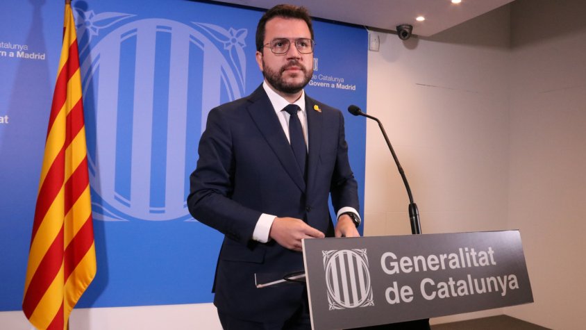El president de la Generalitat, Pere Aragonès