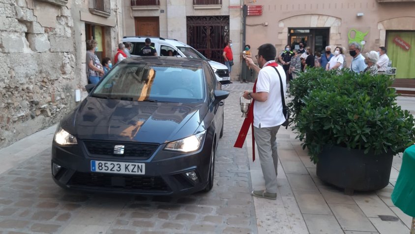 Montblanc recupera la tradició de la benedicció de Sant Cristòfol