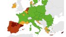 Catalunya entra en la zona de màxima alerta pels contagis al mapa de la UE sobre la covid-19