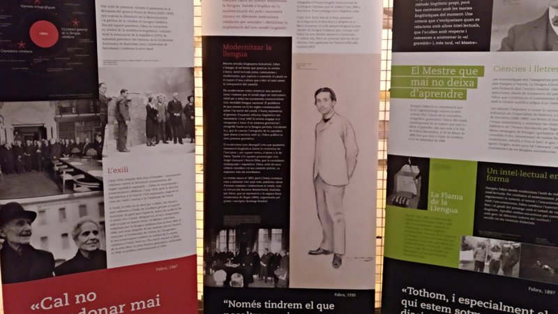 Una exposició a l’Ajuntament de Vimbodí i Poblet s’endinsa en la vida i l’obra de Pompeu Fabra, pare de la llengua catalana moderna