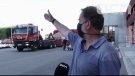 L'alcalde de Santa Coloma, Ramon Mullerat es mostra preocupat per l’abast de l’incendi
