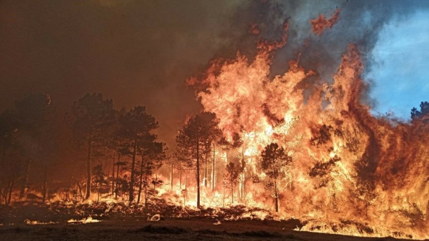  El cap i el flanc esquerre de l'incendi de la Conca de Barberà i l'Anoia avancen cap a Sant Martí de Tous