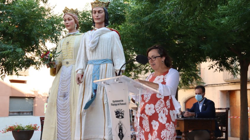 Gemma Carbó, en un moment del seu pregó