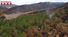 Els Bombers apaguen una petita revifalla al riu Boix de l'incendi de la Conca de Barberà i l'Anoia 