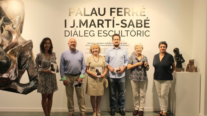 Moment de la inauguració de l'exposició