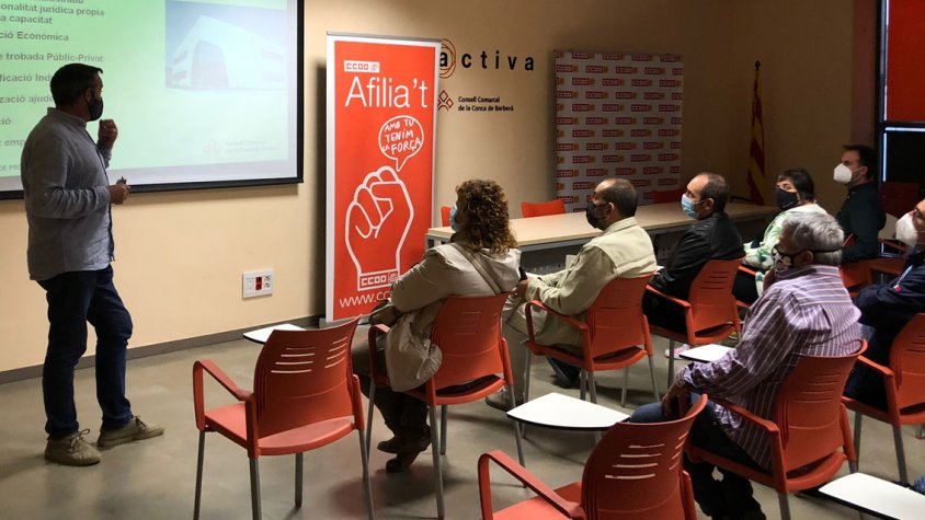 CCOO de Catalunya inaugura un nou espai a les instal·lacions de Concactiva de Montblanc
