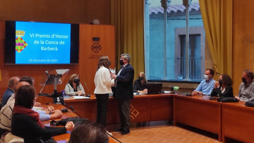 Josep M. Porta recull la distinció