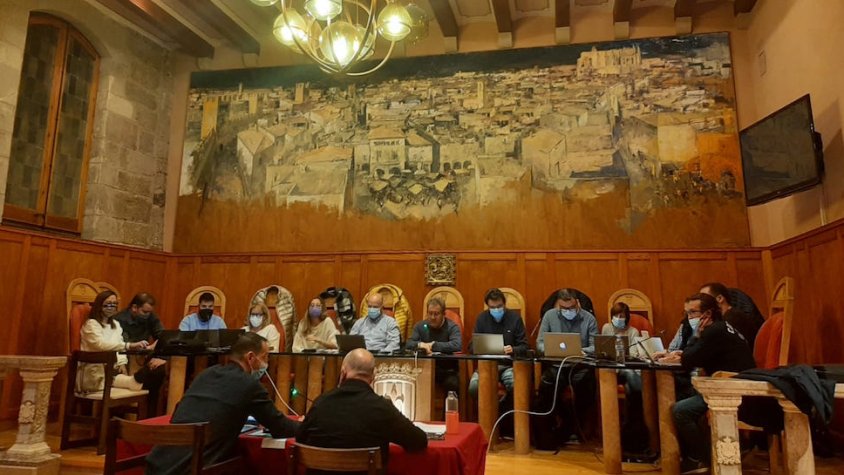 Un moment del ple municipal