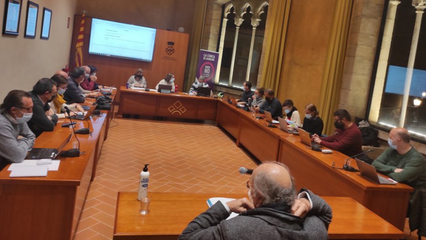 Un moment del plenari comarcal