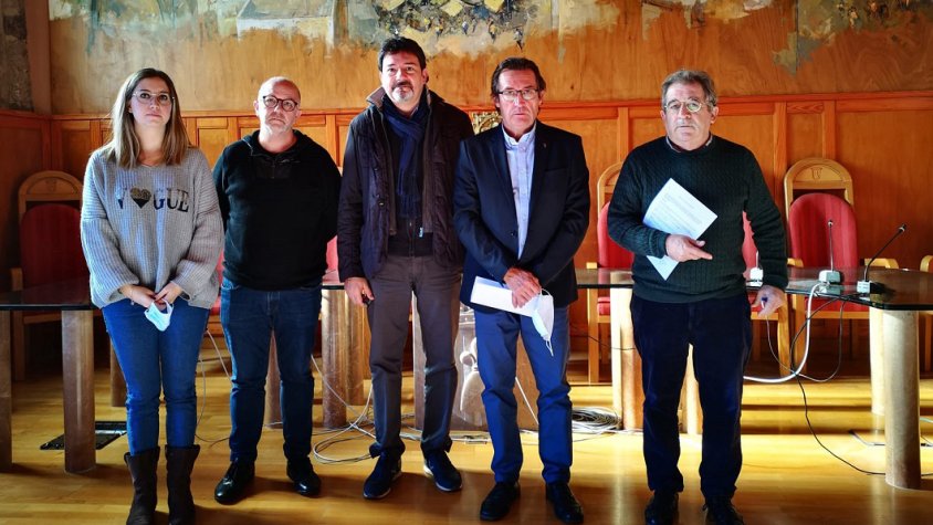 Imatge de l'acte celebrat a l'Ajuntament de Montblanc