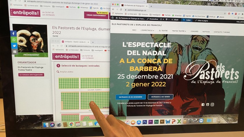 A la venda de les entrades dels Pastorets de l'Espluga