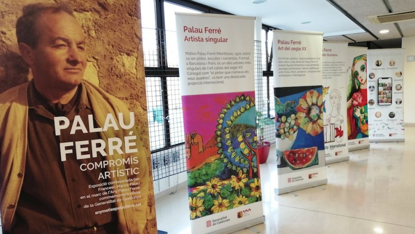 Imatge de l'exposició a la biblioteca montblanquina