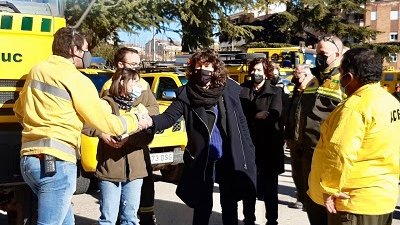 La consellera Jordà reivindica la tasca de les ADFs i anuncia un pla per renovar vehicles, maquinària i sistemes de comunicació