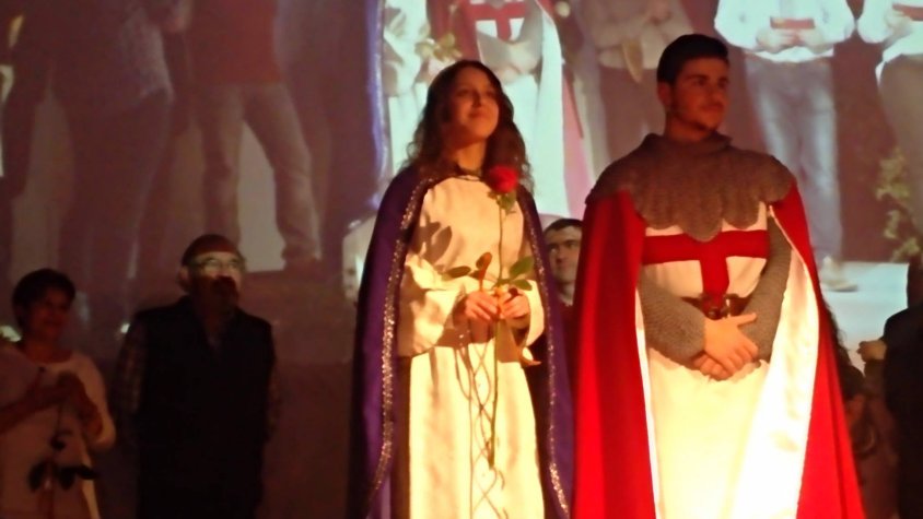 Sant Jordi i Princesa d'aquest 2019, Ramon Solanes i Míriam Ortín